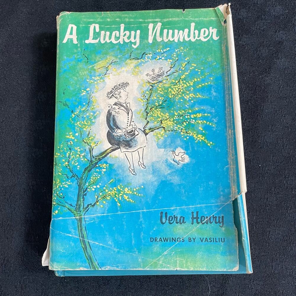 A Lucky Number Book Vintage 1957 1st Edition Hard Cover w/ Jacket by Vera Henry